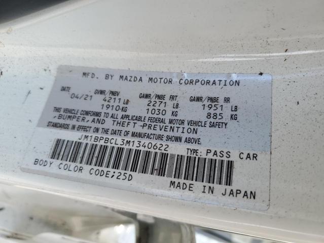 Photo 11 VIN: JM1BPBCL3M1340622 - MAZDA 3 PREFERRE 