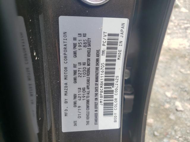 Photo 8 VIN: JM1BPBCM8K1116705 - MAZDA 3 PREFERRE 