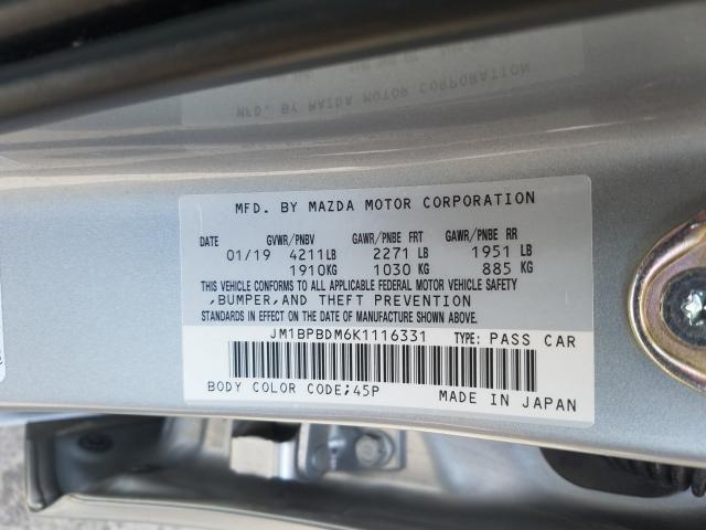 Photo 9 VIN: JM1BPBDM6K1116331 - MAZDA 3 