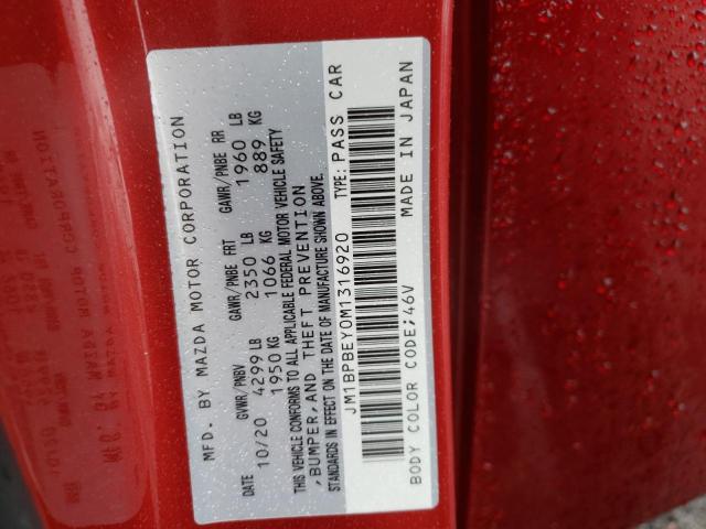 Photo 11 VIN: JM1BPBEY0M1316920 - MAZDA 3 PREMIUM 