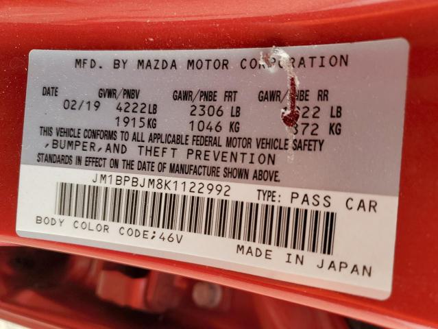 Photo 11 VIN: JM1BPBJM8K1122992 - MAZDA 3 