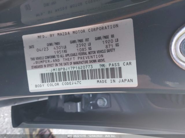 Photo 8 VIN: JM1BPBJY7P1620773 - MAZDA MAZDA3 HATCHBACK 