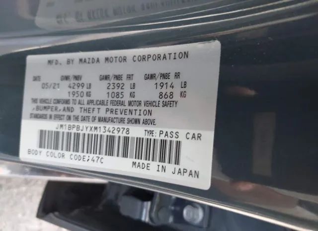 Photo 8 VIN: JM1BPBJYXM1342978 - MAZDA 3 