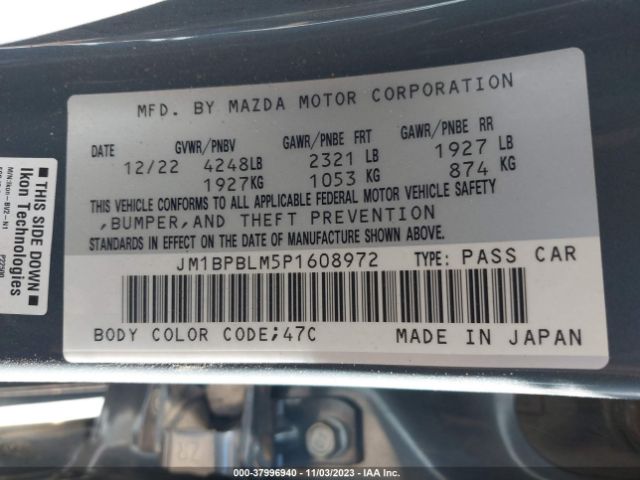 Photo 8 VIN: JM1BPBLM5P1608972 - MAZDA MAZDA3 HATCHBACK 