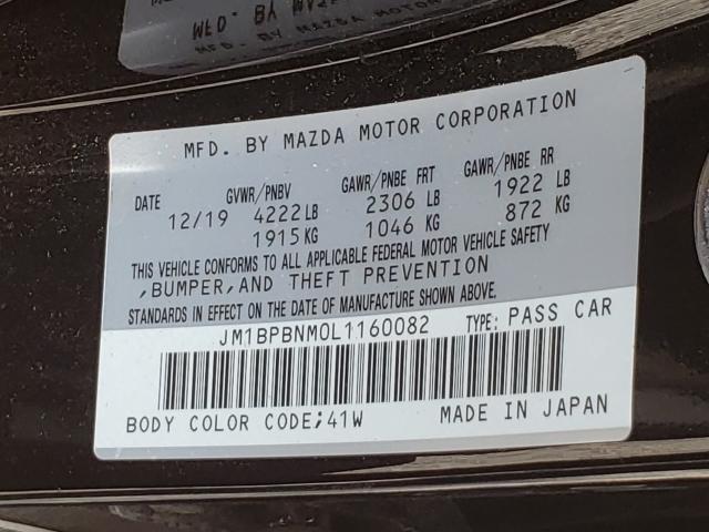 Photo 9 VIN: JM1BPBNM0L1160082 - MAZDA 3 PREMIUM 