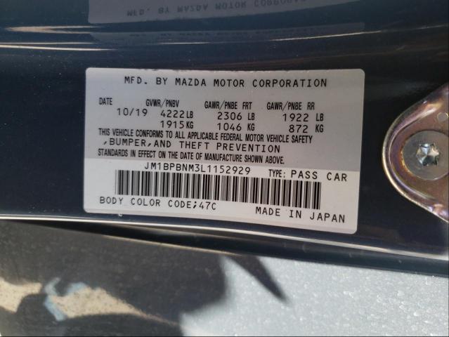 Photo 9 VIN: JM1BPBNM3L1152929 - MAZDA 3 PREMIUM 