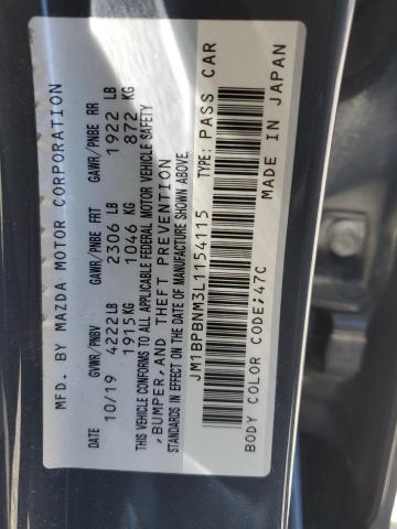 Photo 12 VIN: JM1BPBNM3L1154115 - MAZDA 3 PREMIUM 