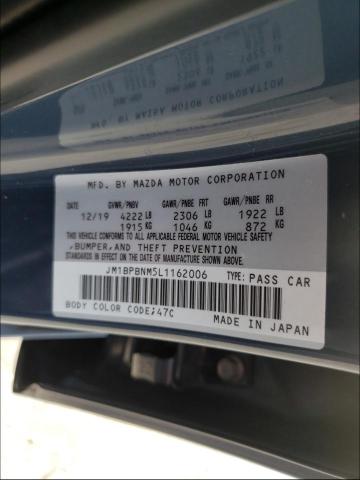 Photo 9 VIN: JM1BPBNM5L1162006 - MAZDA 3 PREMIUM 