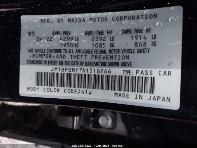 Photo 8 VIN: JM1BPBNY7N1518266 - MAZDA 3 