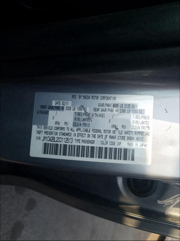 Photo 9 VIN: JM1CW2BL2C0112513 - MAZDA 5 