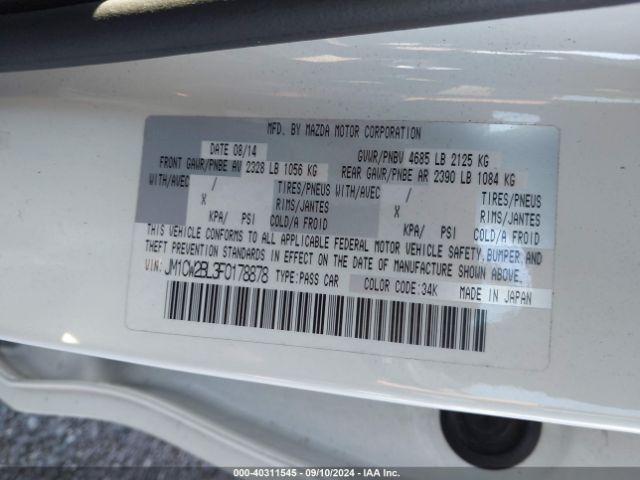 Photo 8 VIN: JM1CW2BL3F0178878 - MAZDA MAZDA5 