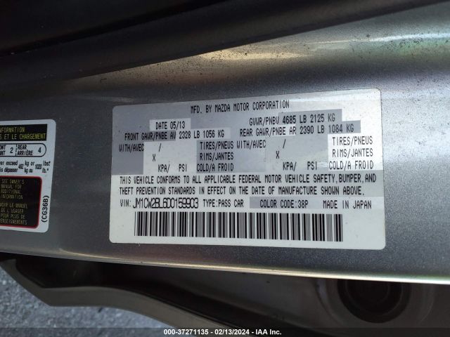 Photo 8 VIN: JM1CW2BL6D0159903 - MAZDA MAZDA5 