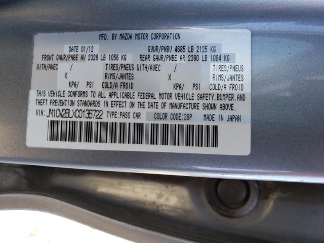 Photo 9 VIN: JM1CW2BLXC0136722 - MAZDA 5 