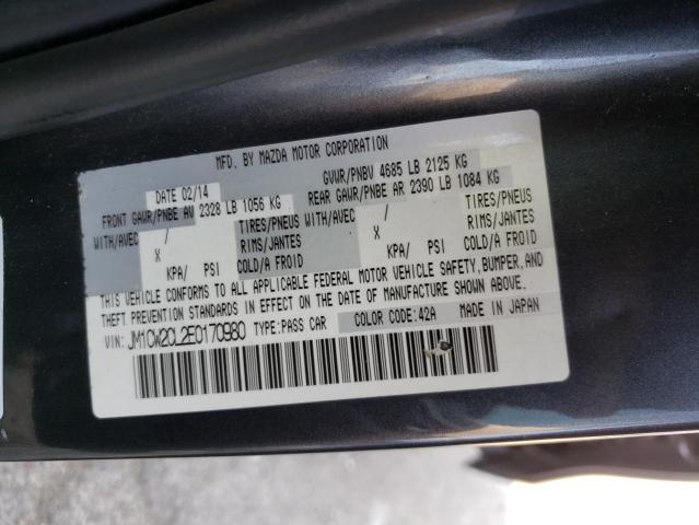 Photo 9 VIN: JM1CW2CL2E0170980 - MAZDA 5 TOURING 