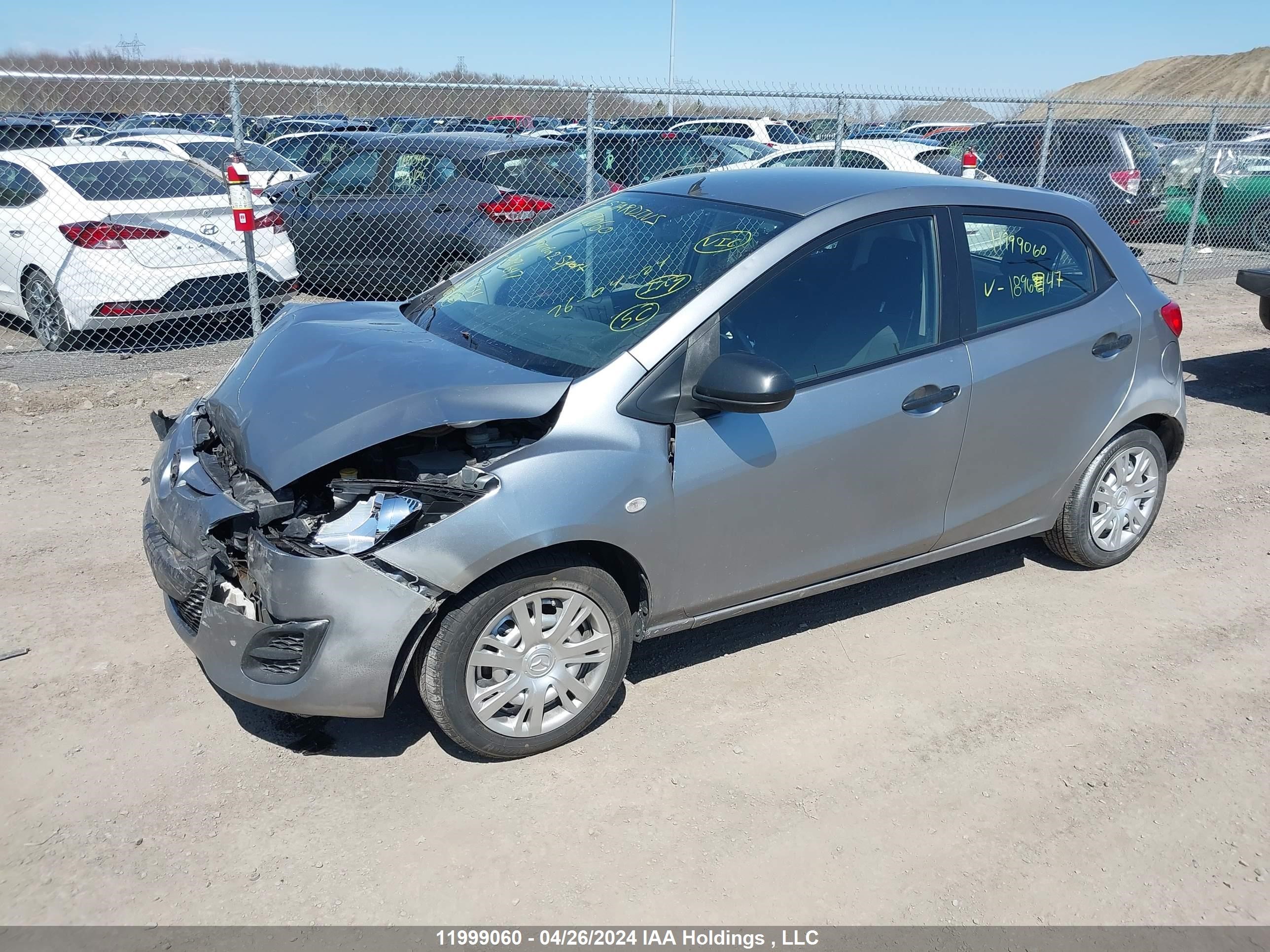 Photo 1 VIN: JM1DE1KY1E0189647 - MAZDA 2 