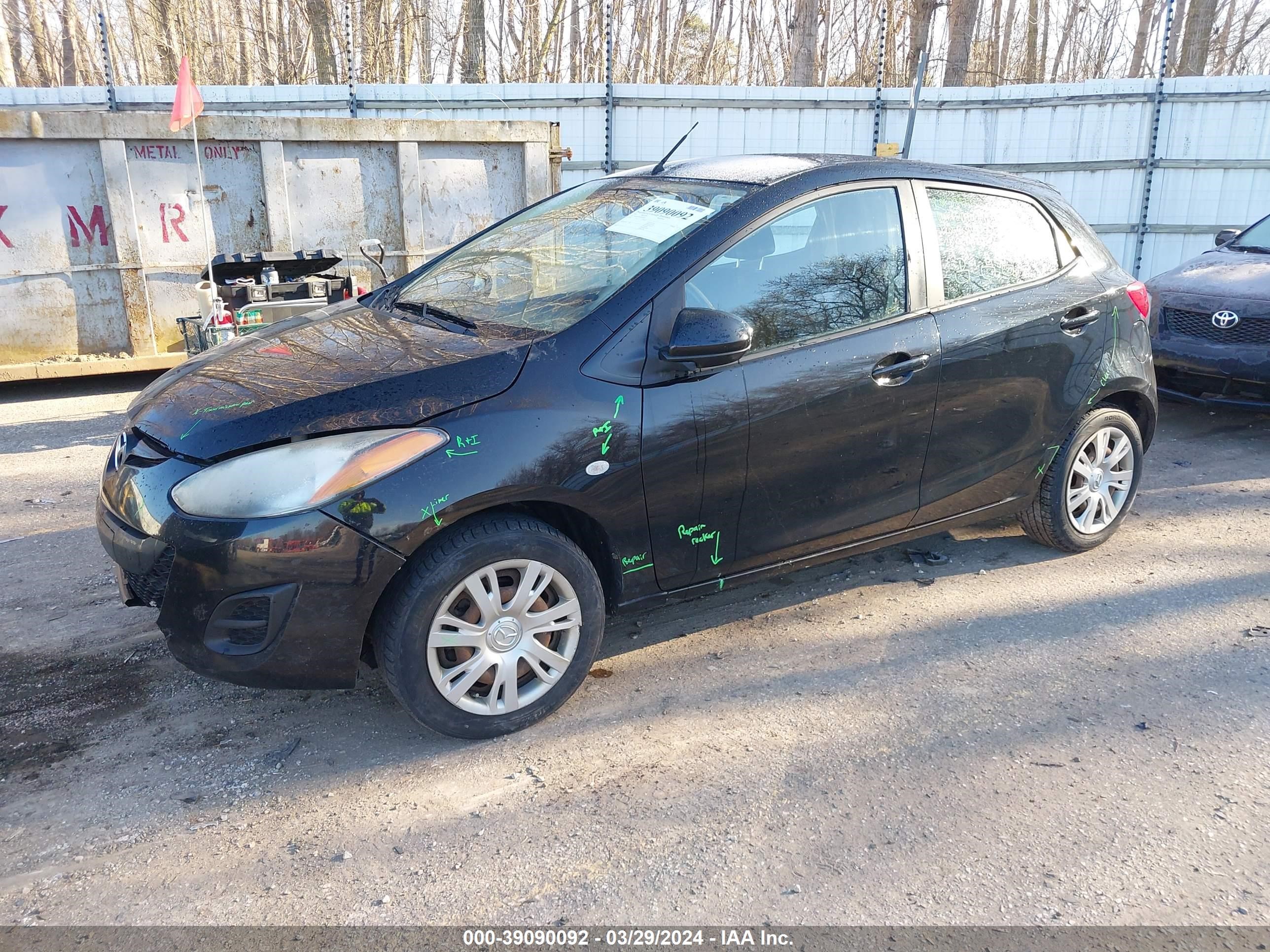 Photo 1 VIN: JM1DE1KY4C0148328 - MAZDA 2 