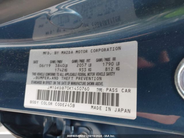 Photo 8 VIN: JM1DKDB70K1450760 - MAZDA CX-3 