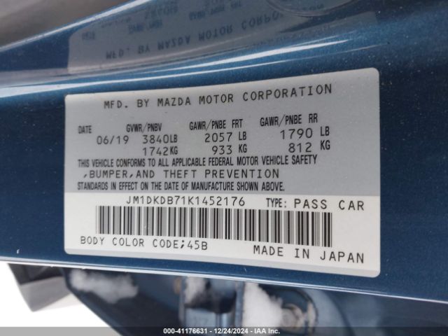 Photo 8 VIN: JM1DKDB71K1452176 - MAZDA CX-3 