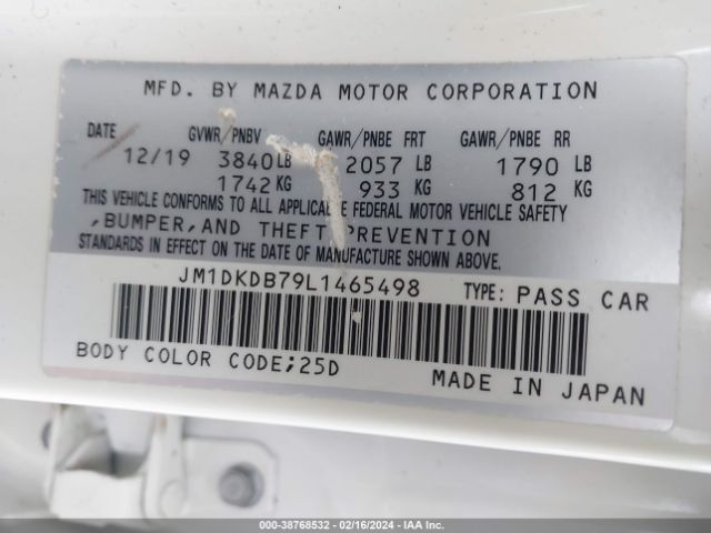 Photo 8 VIN: JM1DKDB79L1465498 - MAZDA CX-3 