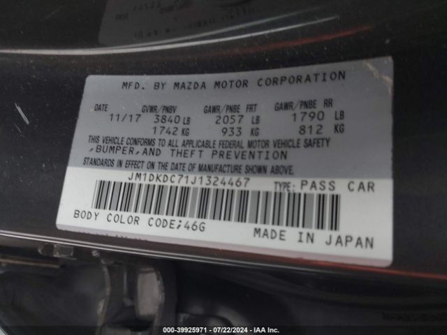 Photo 8 VIN: JM1DKDC71J1324467 - MAZDA CX-3 