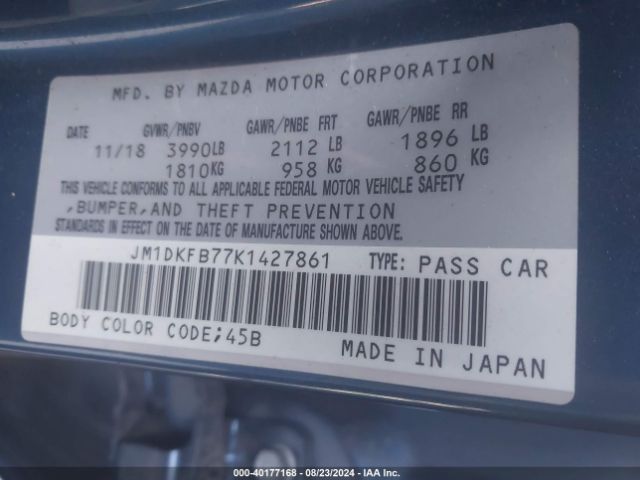 Photo 8 VIN: JM1DKFB77K1427861 - MAZDA CX-3 