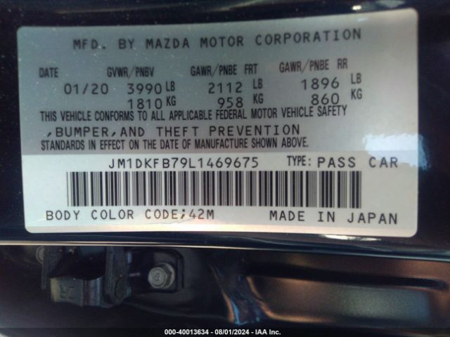 Photo 8 VIN: JM1DKFB79L1469675 - MAZDA CX-3 