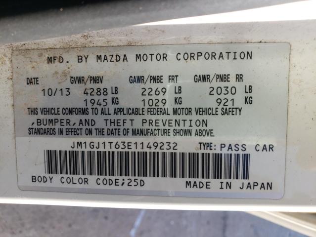 Photo 9 VIN: JM1GJ1T63E1149232 - MAZDA 6 TOURING 