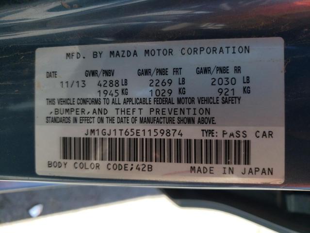 Photo 12 VIN: JM1GJ1T65E1159874 - MAZDA 6 TOURING 