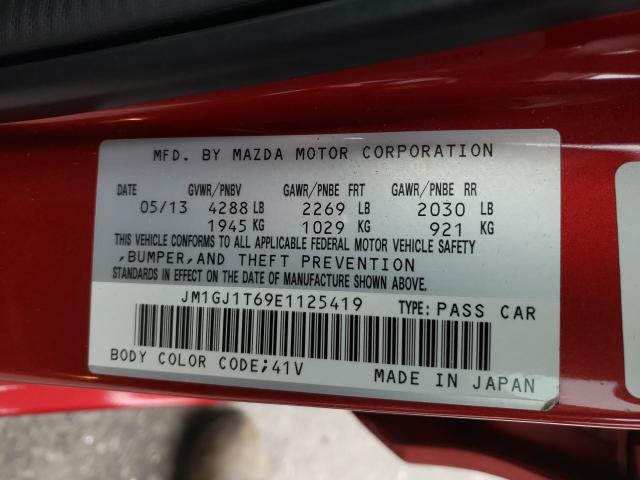 Photo 9 VIN: JM1GJ1T69E1125419 - MAZDA 6 TOURING 