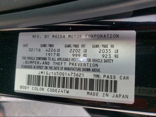 Photo 9 VIN: JM1GJ1U50G1473621 - MAZDA 6 