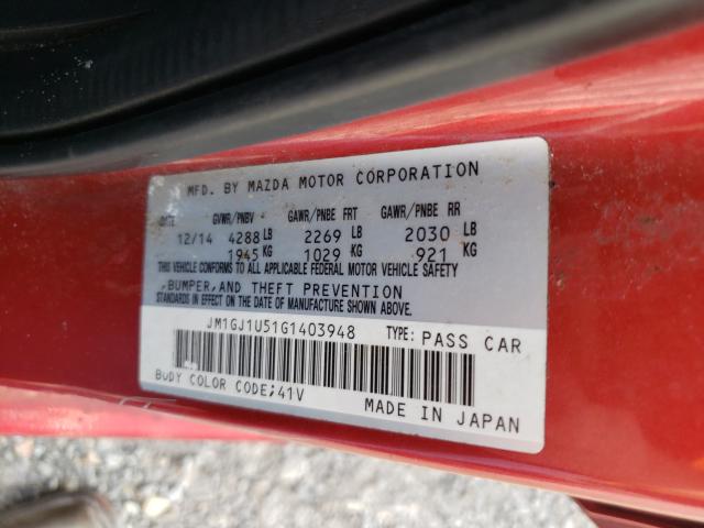 Photo 9 VIN: JM1GJ1U51G1403948 - MAZDA 6 SPORT 