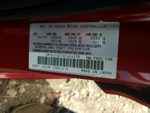 Photo 9 VIN: JM1GJ1U51G1424170 - MAZDA 6 SPORT 