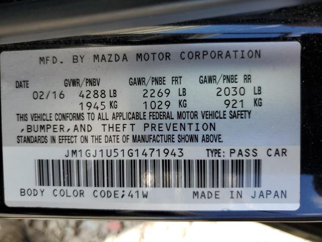 Photo 11 VIN: JM1GJ1U51G1471943 - MAZDA 6 