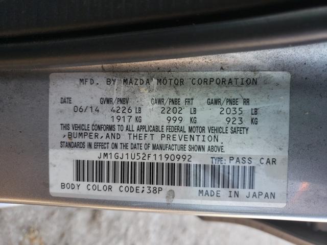 Photo 9 VIN: JM1GJ1U52F1190992 - MAZDA 6 SPORT 