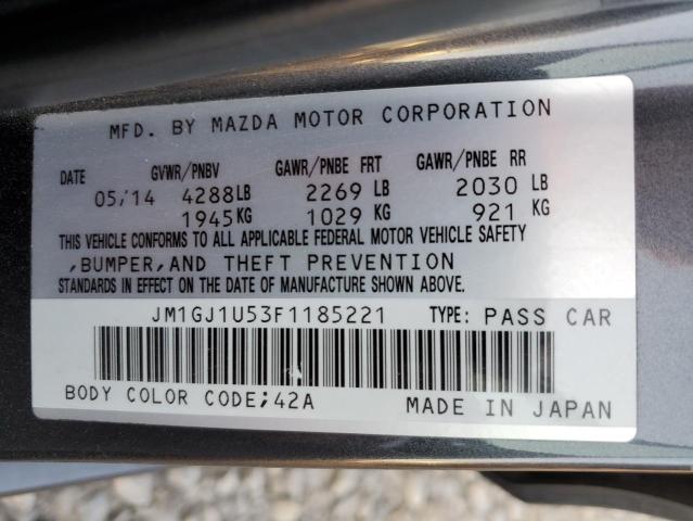 Photo 9 VIN: JM1GJ1U53F1185221 - MAZDA 6 SPORT 