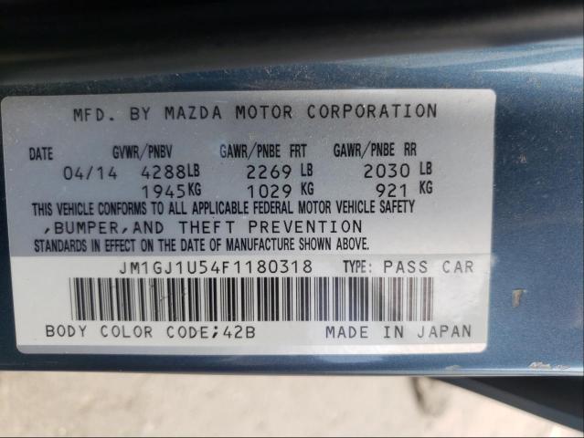 Photo 9 VIN: JM1GJ1U54F1180318 - MAZDA 6 SPORT 