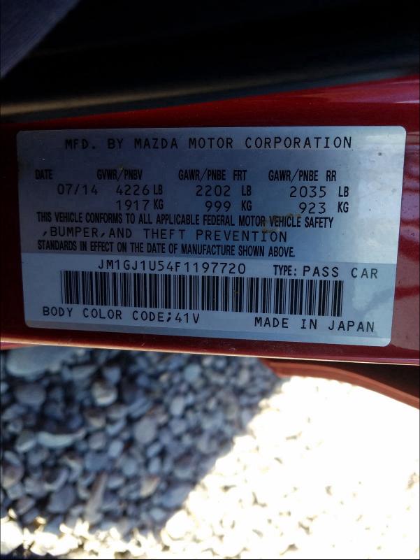 Photo 9 VIN: JM1GJ1U54F1197720 - MAZDA 6 