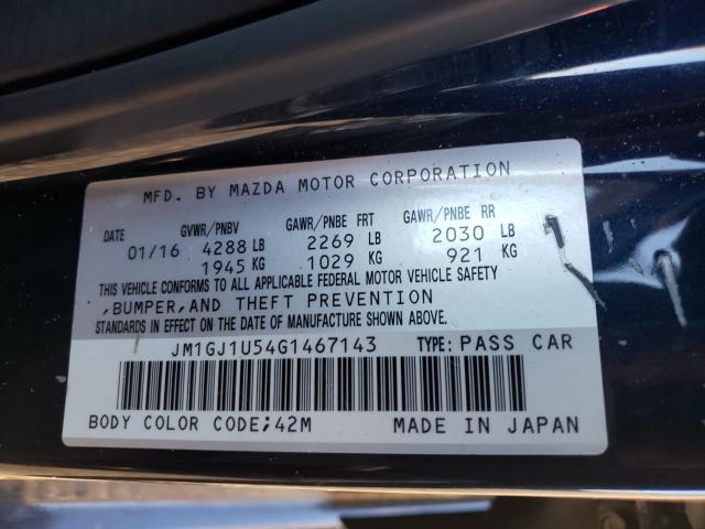 Photo 9 VIN: JM1GJ1U54G1467143 - MAZDA 6 SPORT 