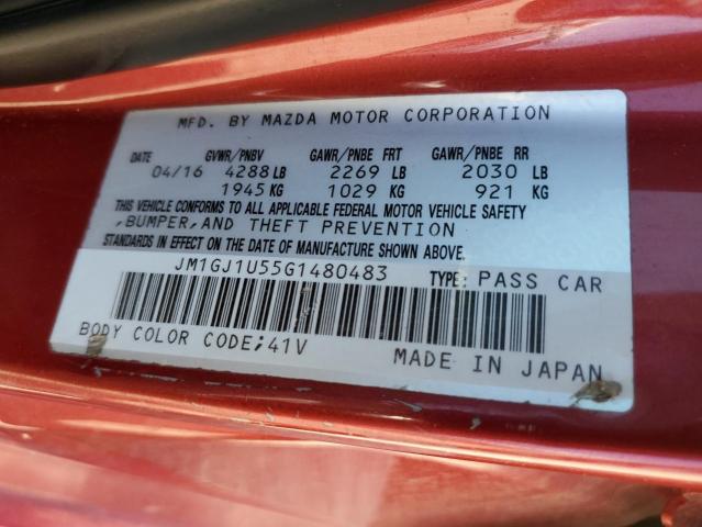 Photo 11 VIN: JM1GJ1U55G1480483 - MAZDA 6 SPORT 