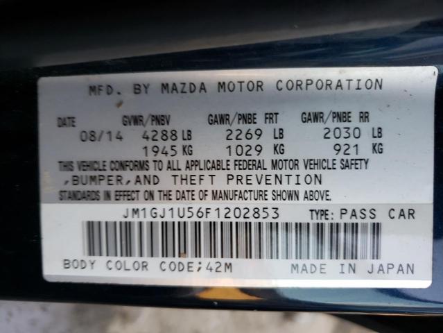 Photo 9 VIN: JM1GJ1U56F1202853 - MAZDA 6 