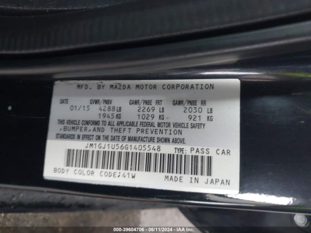 Photo 8 VIN: JM1GJ1U56G1405548 - MAZDA MAZDA6 