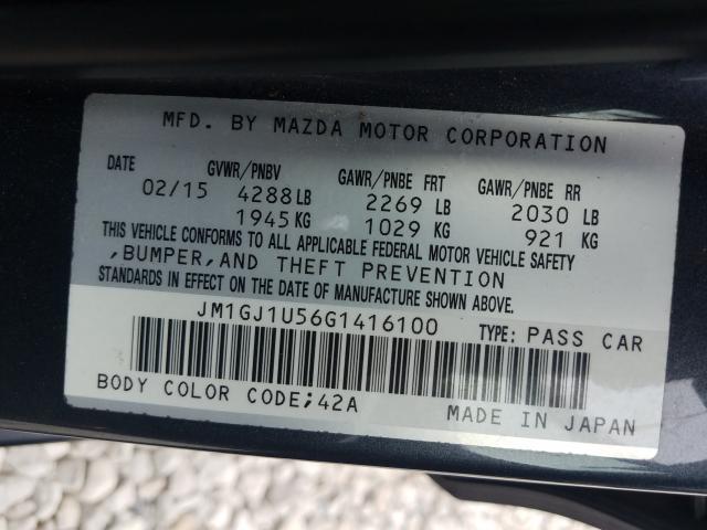 Photo 9 VIN: JM1GJ1U56G1416100 - MAZDA 6 SPORT 