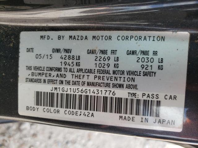 Photo 9 VIN: JM1GJ1U56G1431776 - MAZDA 6 SPORT 