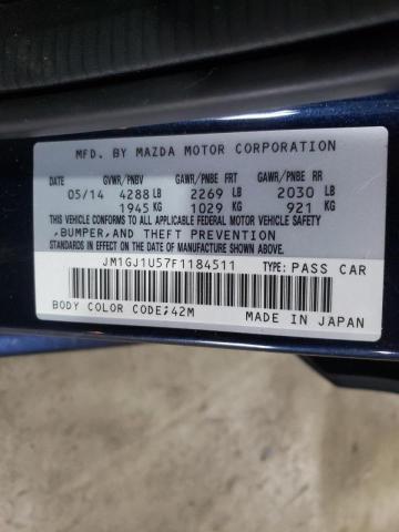 Photo 9 VIN: JM1GJ1U57F1184511 - MAZDA 6 SPORT 