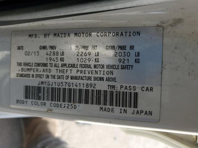 Photo 11 VIN: JM1GJ1U57G1411892 - MAZDA 6 