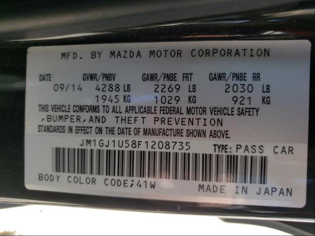 Photo 9 VIN: JM1GJ1U58F1208735 - MAZDA 6 SPORT 