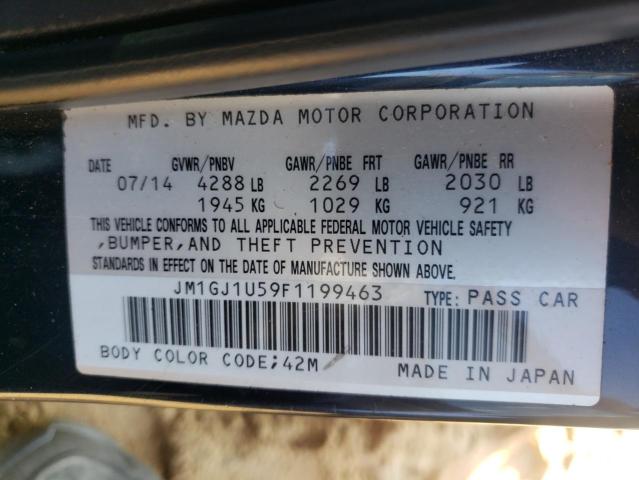 Photo 9 VIN: JM1GJ1U59F1199463 - MAZDA 6 SPORT 