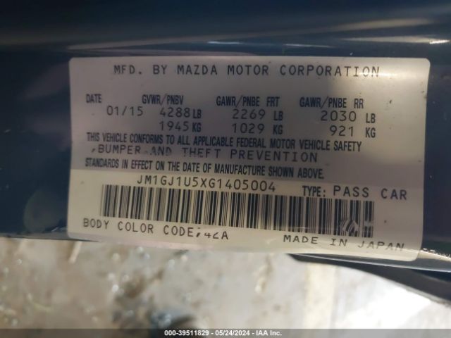 Photo 8 VIN: JM1GJ1U5XG1405004 - MAZDA MAZDA6 