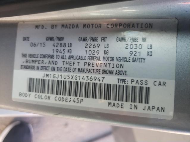 Photo 9 VIN: JM1GJ1U5XG1436947 - MAZDA 6 SPORT 