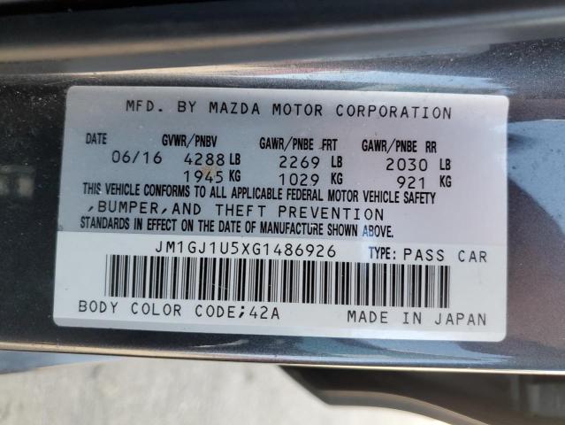 Photo 11 VIN: JM1GJ1U5XG1486926 - MAZDA 6 SPORT 